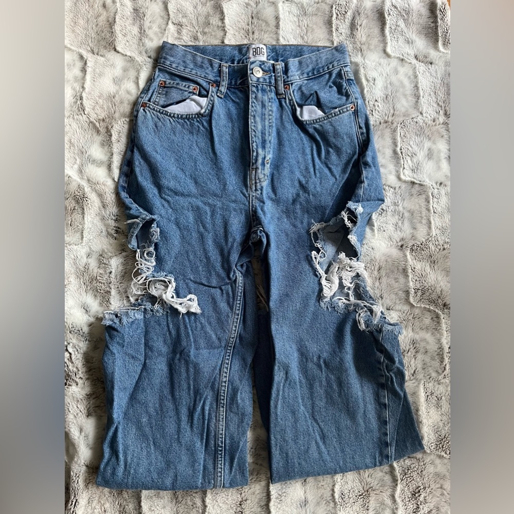 BDG Cutout Jeans // Size 27 // Light Wash
